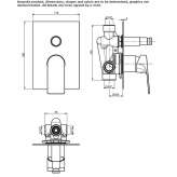 Concealed shower faucet with a switch Evilard