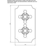 Concealed shower faucet with plate Eresing