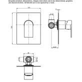 Concealed shower faucet with one handle Waremme