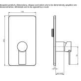 Concealed shower faucet with one handle Etriche