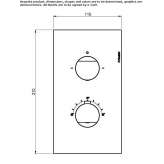 Stainless steel shower faucet with diverter Manville