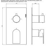 Single-lever shower faucet with diverter Waremme