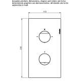 Stainless steel concealed shower faucet with switch Manville