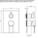 Single-lever shower faucet with diverter Etriche