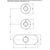 Concealed thermostatic shower faucet Etriche