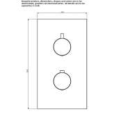 Concealed shower faucet with plate Etriche