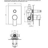 Single-lever shower faucet with diverter Etriche