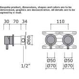 Stainless steel shower faucet Topile