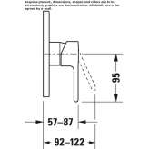 Concealed shower faucet Niel