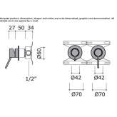 Stainless steel shower faucet with hand shower Orroli