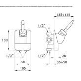 Single-lever shower faucet Arlate