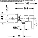 2-hole shower faucet Beuna