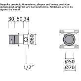 Single-lever, 1-hole stainless steel shower faucet Barkaroe