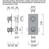 Stainless steel shower faucet with plate Topile