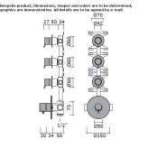 Thermostatic stainless steel shower faucet Orroli