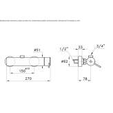 Single handle shower faucet Coromoro