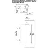 Thermostatic stainless steel shower faucet Demonte