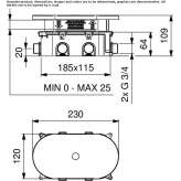 Recessed electronic iron shower faucet Ongoy