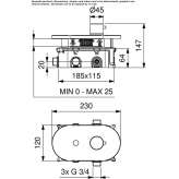 Electronic, built-in iron shower faucet Ongoy