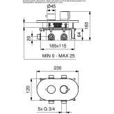 Iron shower faucet with diverter Ongoy