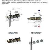 Thermostatic brass shower faucet with hand shower Melres