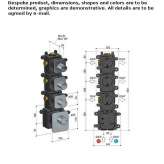 4-hole thermostatic concealed shower faucet Tomra