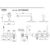 4-hole shower set with a hand shower Vicalvi