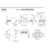 4-hole built-in shower set with a hand shower Rialto