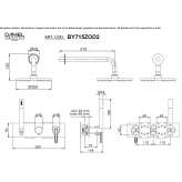 4-hole shower set with diverter Vicalvi