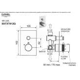 Concealed thermostatic shower faucet Voivozi