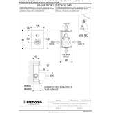 Built-in shower faucet with handle and lever Bekecs