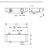 Thermostatic shower faucet Lupsa