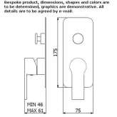 Concealed shower faucet with a switch Calcena