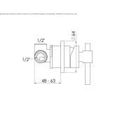 1-hole shower faucet Mantinos