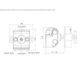 1-hole thermostatic shower faucet Ullapool