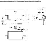 Thermostatic shower faucet Lupsa