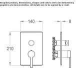 2-hole shower faucet with diverter Osychky