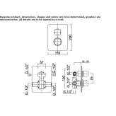 2-hole shower tap with thermostat Sarandi