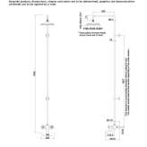 2-hole shower set with thermostat and shower head Cosnes