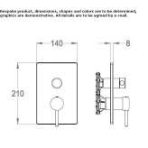 Shower faucet with switch Corfu