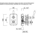 2-hole shower faucet Wanchaq