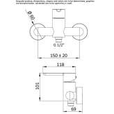 2-hole single lever shower faucet Paignton