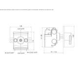 1-hole thermostatic shower faucet Elmore