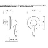 Single-lever shower faucet Wanchaq