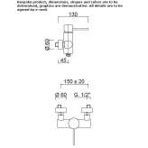 2-hole single lever shower faucet Passons