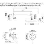 Single-lever shower faucet with a shower head Passons