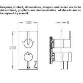 Thermostatic stainless steel shower faucet Villabe