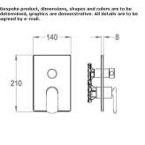 Shower faucet with switch Jasionow