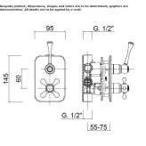 2-hole shower tap with thermostat Oronsko