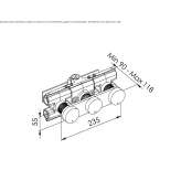 Shower tap with plate Zandt